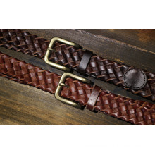 New braided genuine brand belts for women with fancy belts for girls